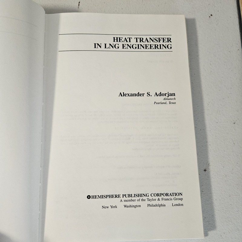 Heat Transfer In LNG Engineering By Alexander S. Adorjan gallery