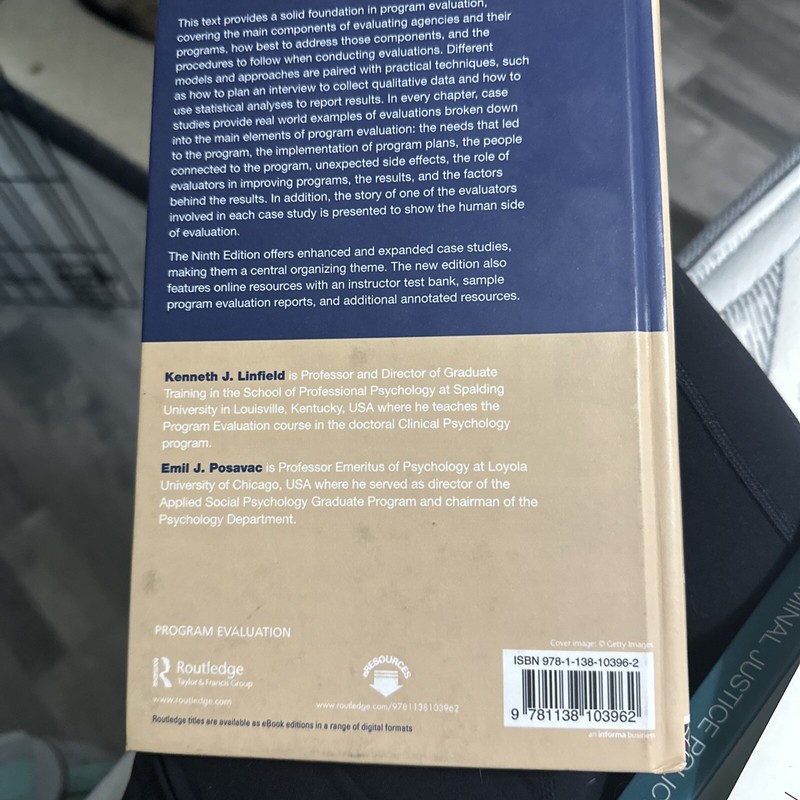 Program Evaluation : Methods and Case Studies by Emil J. Posavac and Kenneth J. gallery