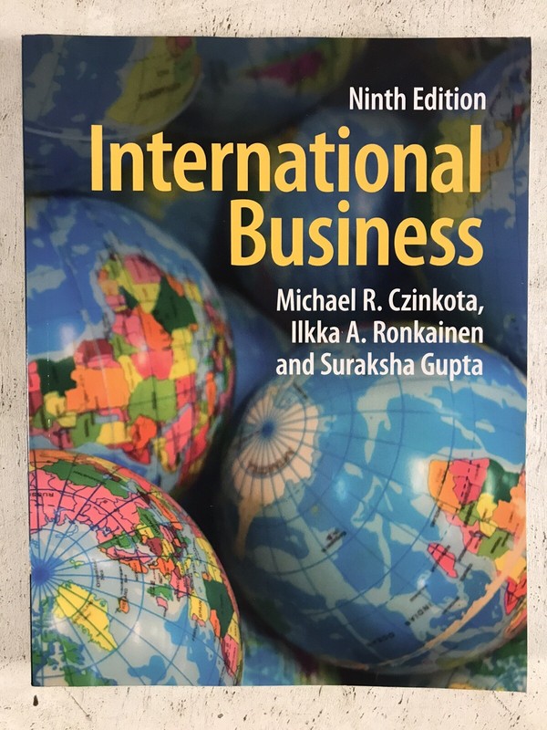 International Business by Khan, Moffett, Czinkota 9th edition text book