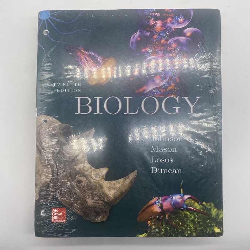 Loose Leaf For Biology 12th Edition By Raven Johnson Mason Losos Duncan 2020