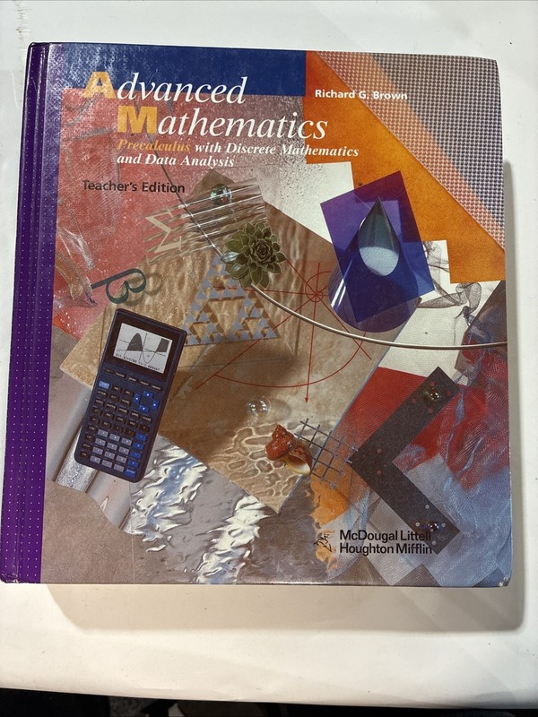 Advanced Mathematics Math Textbook By Richard G Brown Hardcover, VERY GOOD ￼￼