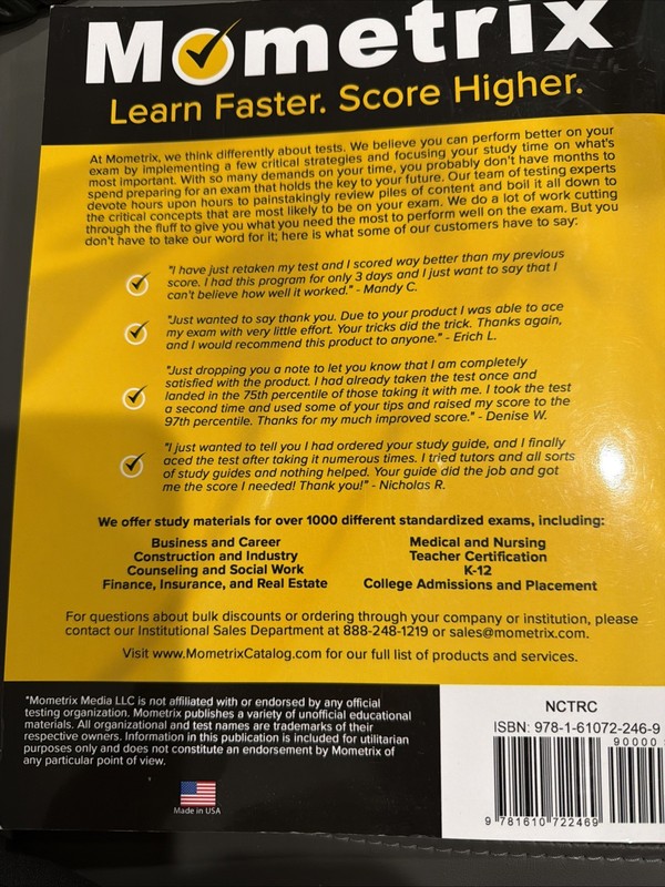 NCTRC Exam Secrets Study Guide (Paperback)!! gallery