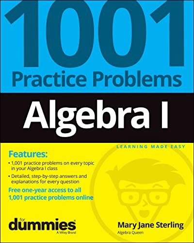 ALGEBRA I 1001 PRACTICE PROBLEMS FOR D by Mary Jane Sterling Bradley