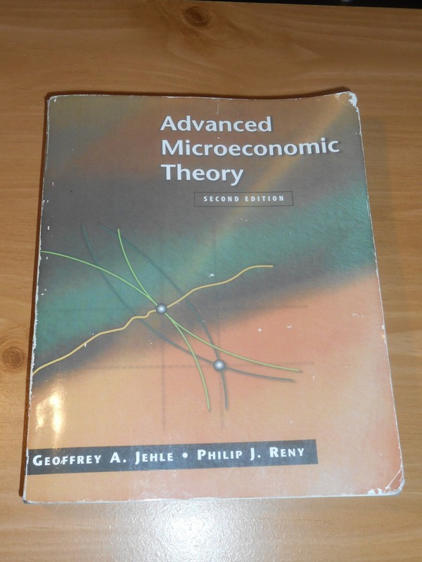 Advanced Microeconomic Theory – hardcover Jehle, Geoffrey A.|Reny, Philip J.