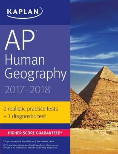 AP Human Geography 2017-2018 (Kaplan Test Prep) – Paperback – GOOD