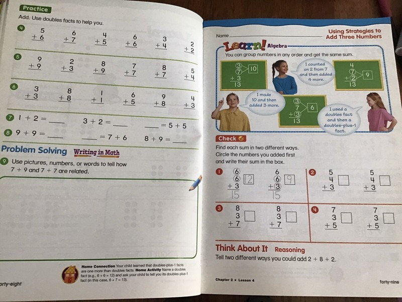 2nd Grade 2 Math Homeschool student edition 502 pages Plus Homework book & key gallery