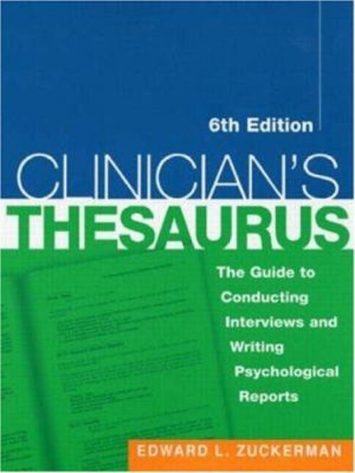 Thesaurus : The Guide to Conducting Interviews and Writing Psycho