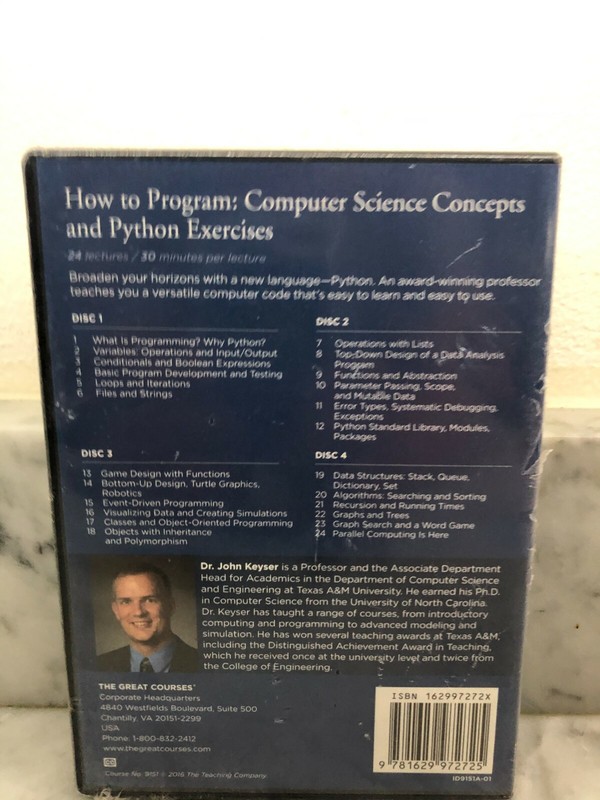 How to Program : Computer Science Concepts and Python Exercises (2016, DVD) gallery