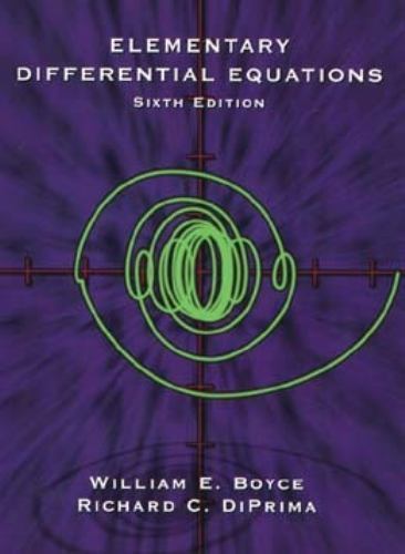 Elementary Differential Equations – 0471089532, hardcover, Boyce