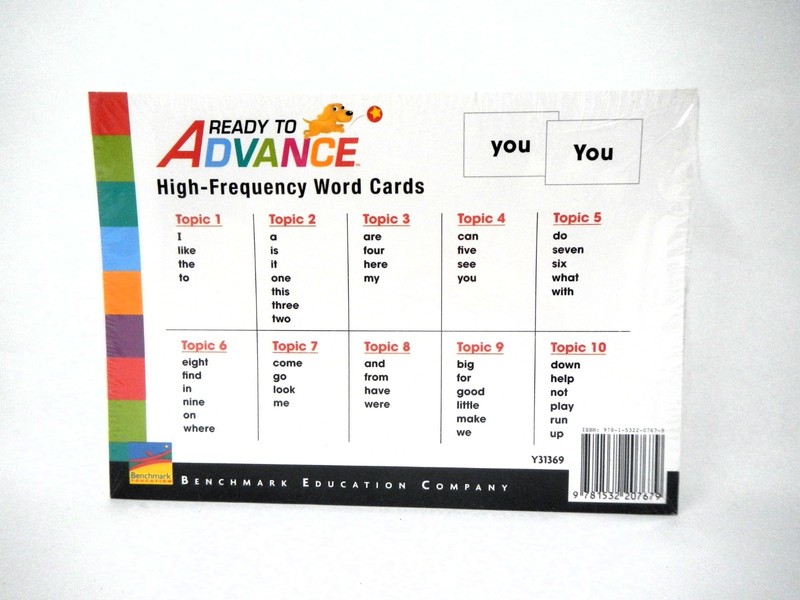 Benchmark Ready To Advance High Frequency Word Cards Set of 200