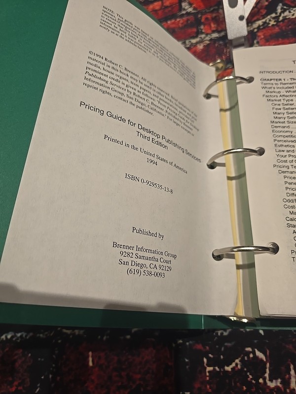 1994 Pricing Guide For Desktop Publishing Services - Robert Brenner 3rd Edition gallery