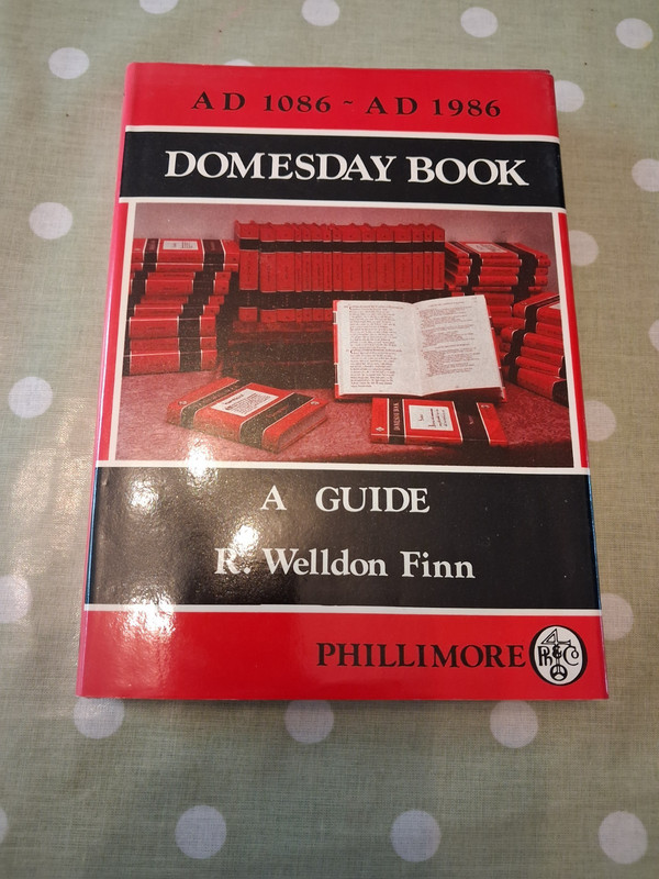 Domesday Book: A Guide, by R. Weldon Finn, 1986, HB w DJ, VGC