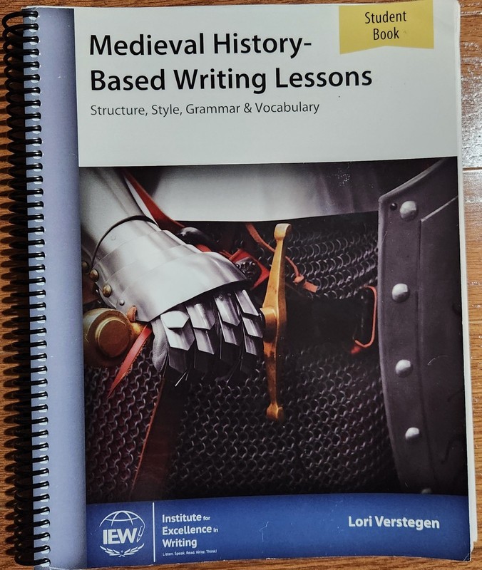 IEW Medieval History-Based Writing Lessons Student Book Like NEW