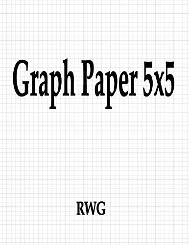 Graph Paper 5x5: 150 Pages 8.5" X 11", RWG 9781693592188 Fast Free Shipping-,