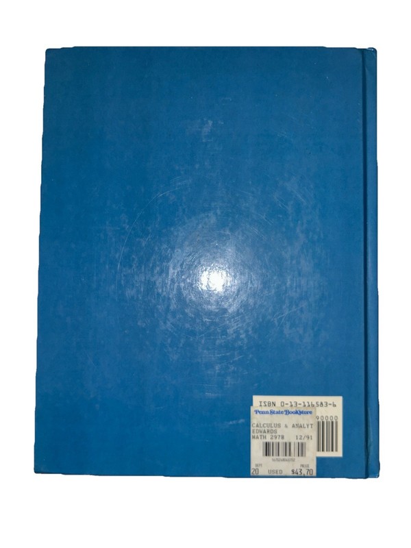 Calculus and Analytic Geometry 3rd Ed by D. Penney [1990 HC] - New, FREE Shippin gallery