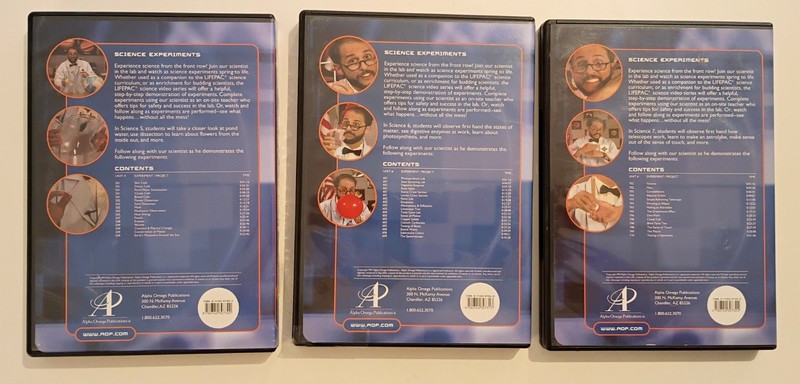 Lifepac Science Experiments DVDs Grade 5 6 7 AOP Alpha Omega Homeschool Videos gallery