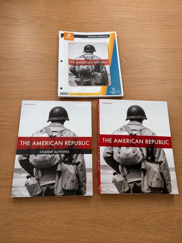 The American Republic History Textbook + Student Activities & Handouts Bju PB