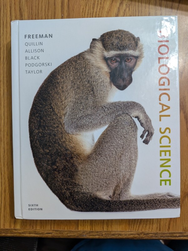 Biological Science 6th Edition Freeman Quillin Allison Pearson Hardcover 2016
