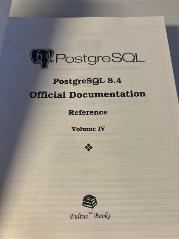 Postgresql 8 4 Official Documentation Volume IV Reference gallery