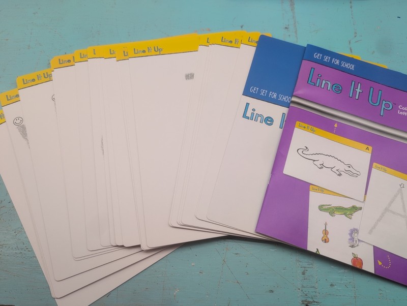 Learning Without Tears - Line It Up - Coloring, Letter, & Story Cards - Used #1 gallery