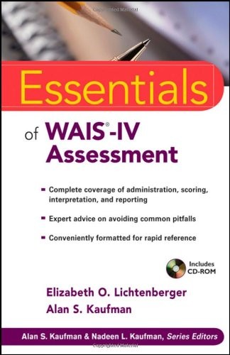 ESSENTIALS OF WAIS-IV ASSESSMENT (ESSENTIALS OF By Elizabeth O. Lichtenberger