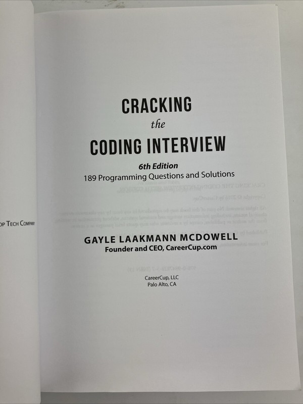 Cracking the Coding Interview: 189 Programming Questions and Solutions [Cracking gallery
