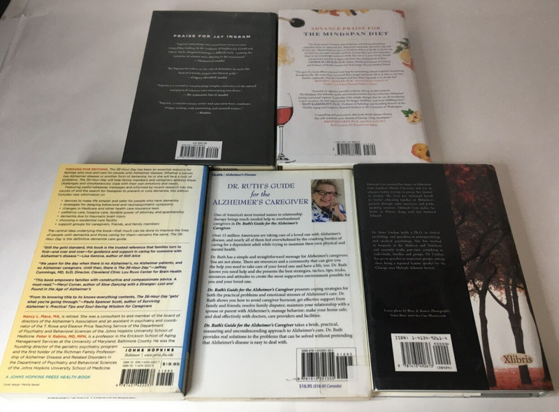 Lot of 5 Alzheimers Guide Books for Caregivers Dementia Disease Care Answers gallery