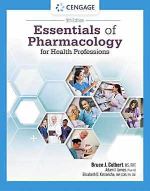 Essentials of Pharmacology for – Paperback, by Colbert Bruce; James – Good o