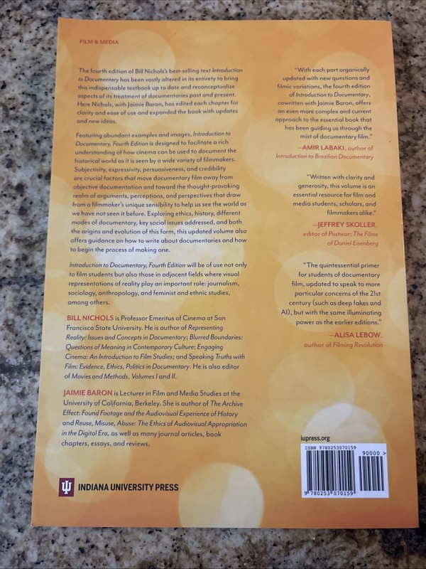 Introduction to Documentary, Fourth Edition by Bill Nichols Paperback Book gallery