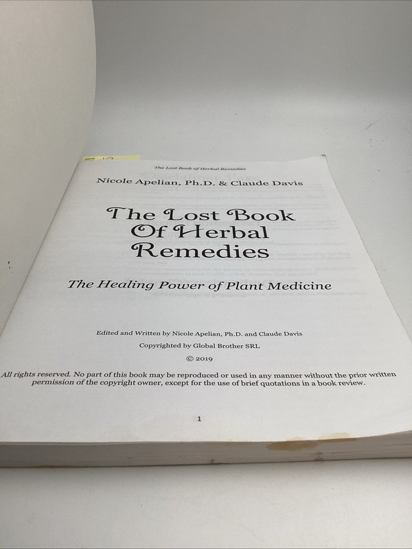 The Lost Book Of Herbal Remedies The Healing Power Of Plant Medicine Apelian gallery