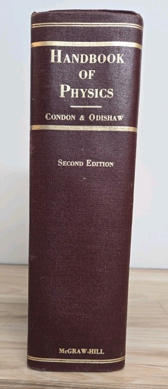 Handbook Of Physics Second Edition 1967 HC Condon & Odishaw McGraw Hill