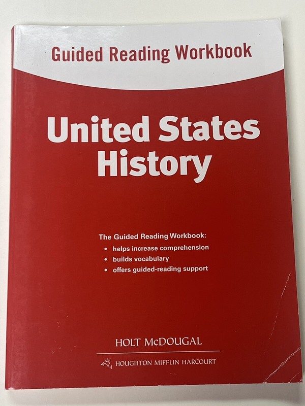 United States History: Guided Reading Workbook Paperback 339 Pages