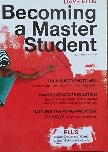 Becoming a Master Student – Paperback, by Ellis Dave – Acceptable n