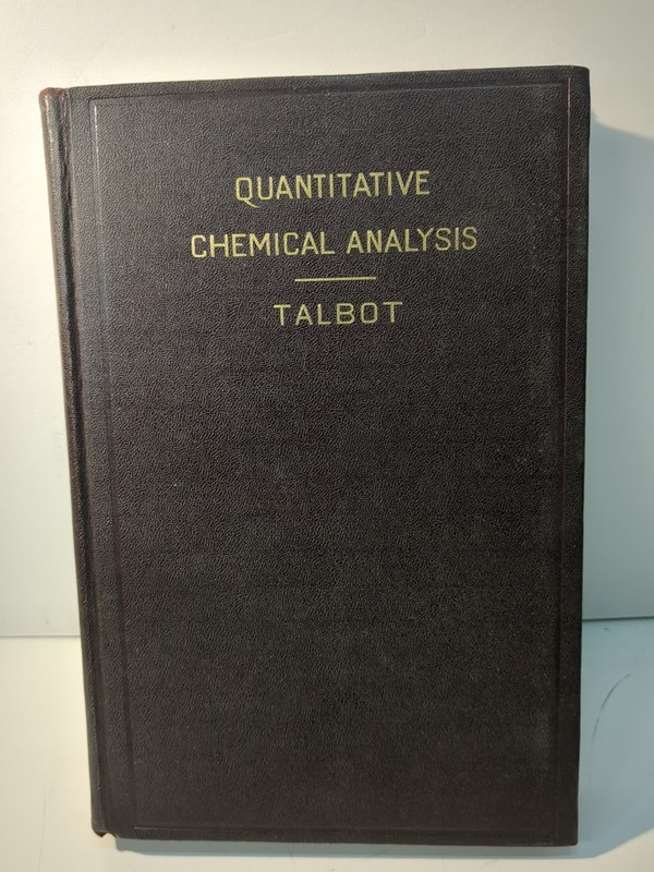 Quantitative Chemical Analysis Textbook 1935 7th Edition Vintage