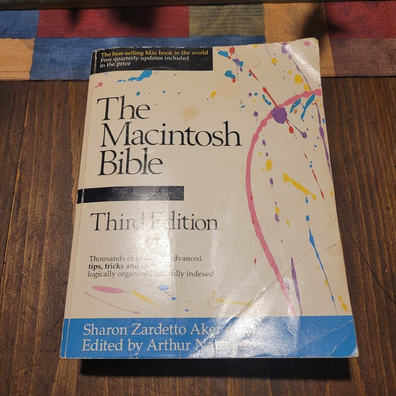 The Macintosh Bible 3rd Edition, 1991 Goldstein & Blair FREE SHIPPING