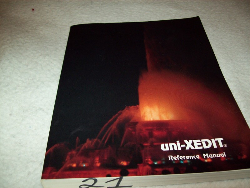 Uni-Xedit Reference Manual Paperback by The Workstation Group. Lots of good info