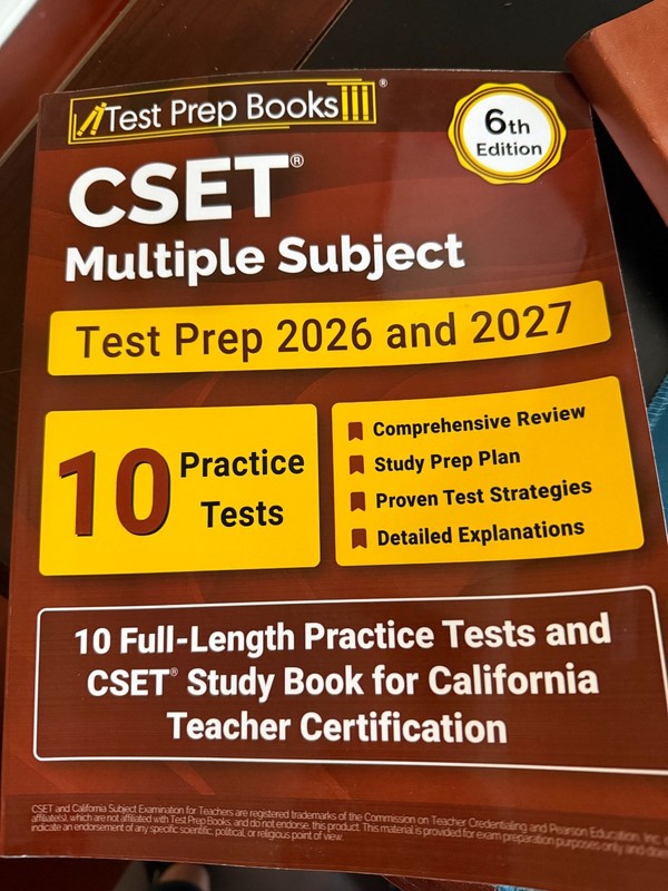 CSET Multiple Subject Test Prep 2026 and 2027: 10 Full-Length Practice Tests