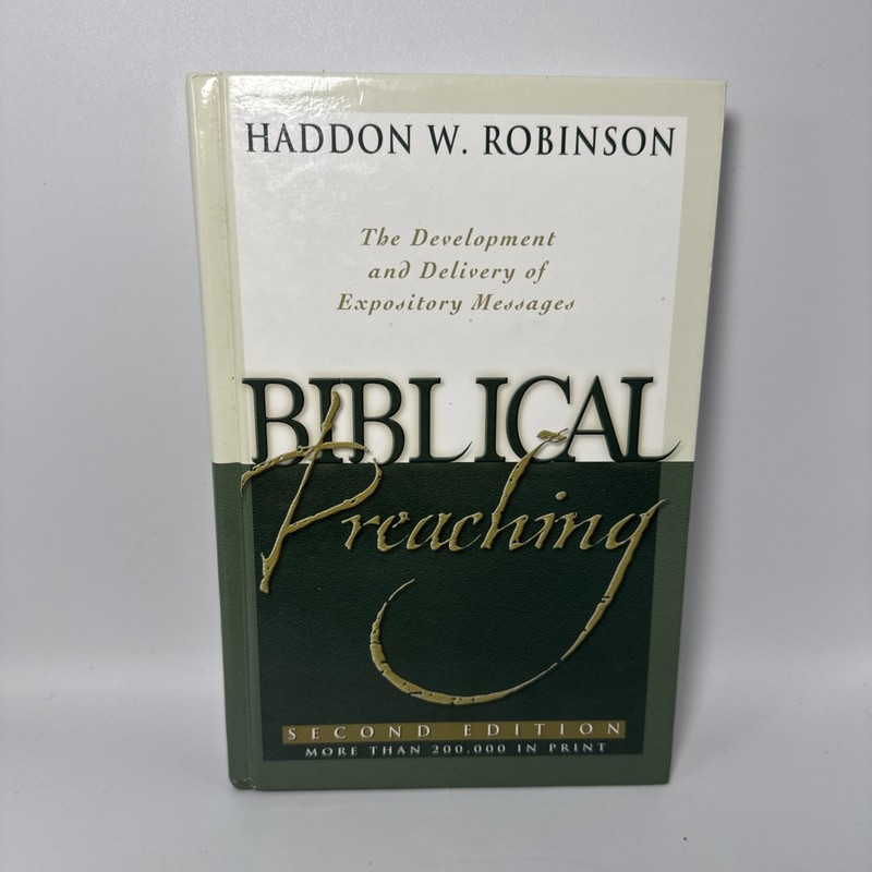 Biblical Preaching Robinson 2nd Edition Expository Messages Baker Academic HC