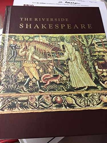 The Riverside Shakespeare – Hardcover, by William Shakespeare; G. – Acceptable