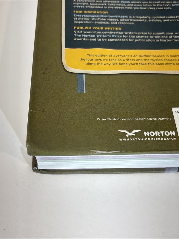 Everyone's an Author with Readings 4th Edition by Andrea A. Lunsford Hardcover gallery