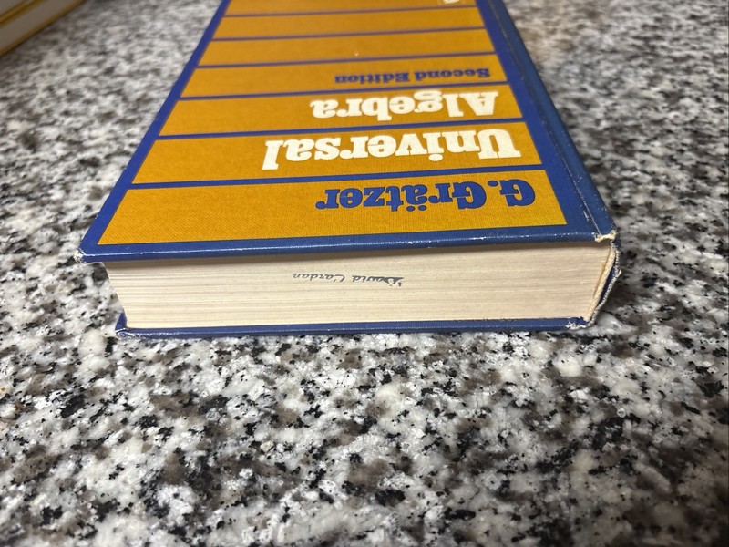 Universal Algebra by George Gratzer Second Edition Hardcover gallery