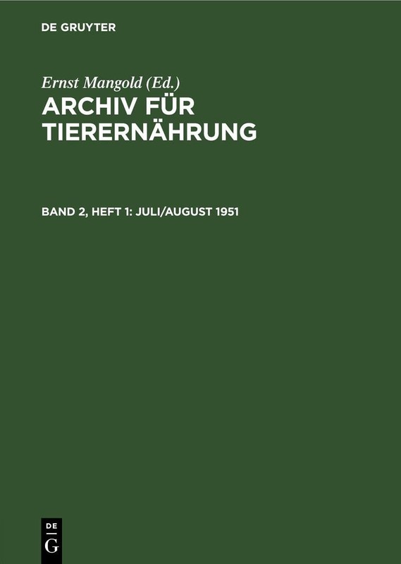 Juli/August 1951 (Hardback)