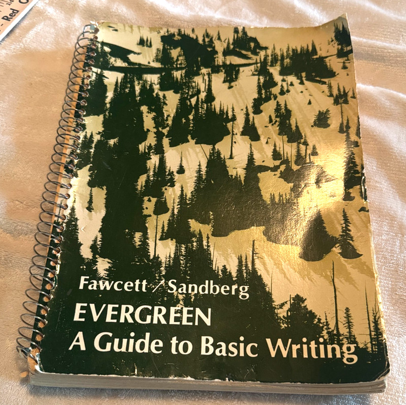 Evergreen: A Guide to Basic Writing 1980 Fawcett Sandberg English textbook
