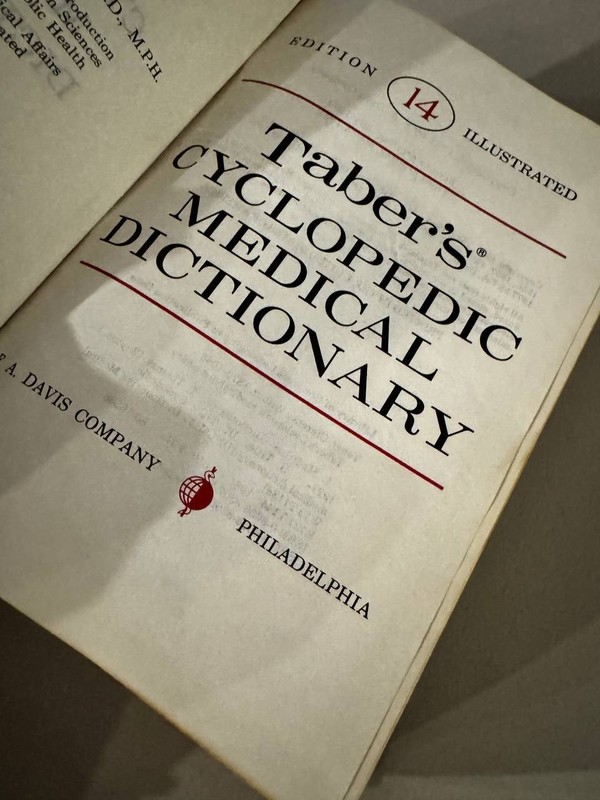 Taber's Cycloprdic Medical Dictionary - 14th Edition - F. A. Davis Company gallery