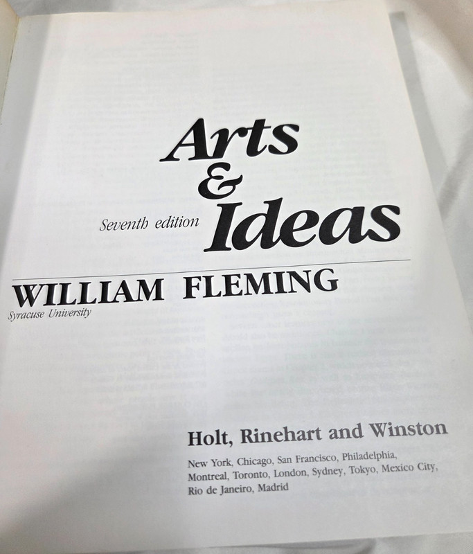 Arts and Ideas 7th Edition - Paperback, by William Fleming - Very Good gallery