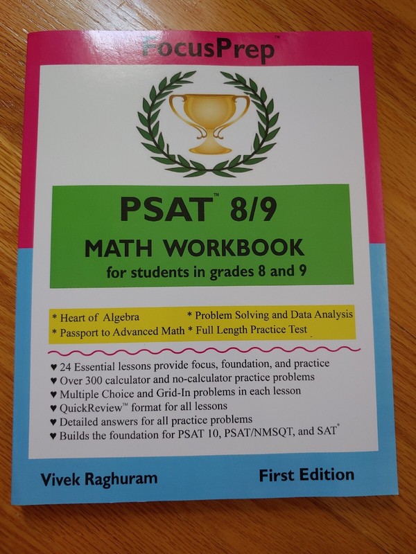 FocusPrep PSAT 8/9 MATH Workbook: For Students in Grades 8 and 9