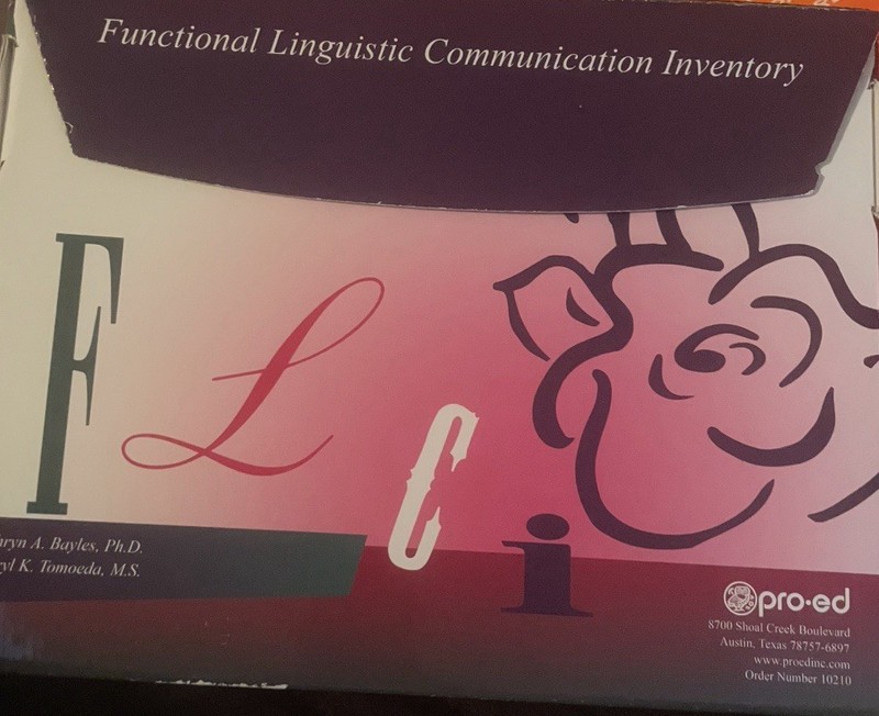 Kit - Functional Linguistic Communication Inventory - Used FLCI Assessment gallery