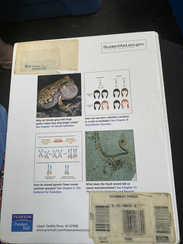 Evolutionary Analysis by Scott Freeman and Jon C. Herron 3rd Ed 2004, Hardcover gallery