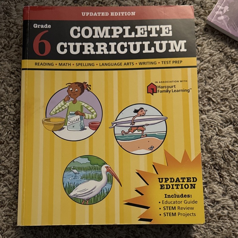 Harcourt Family Learning Complete Curriculum Grade 6 Updated Edition Book