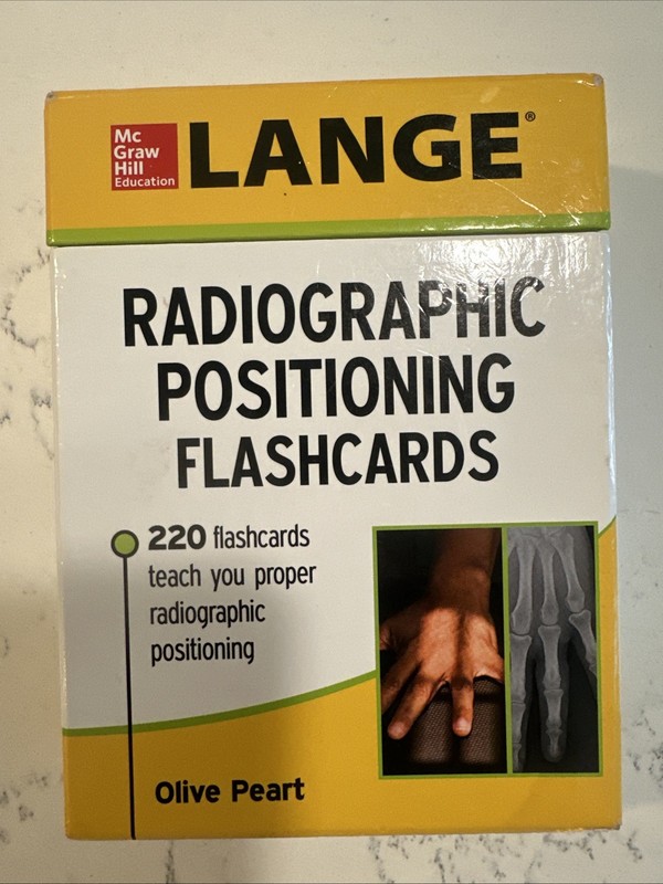 Lange Radiographic Positioning Flashcards by Olive Peart (2014, Book, Other)